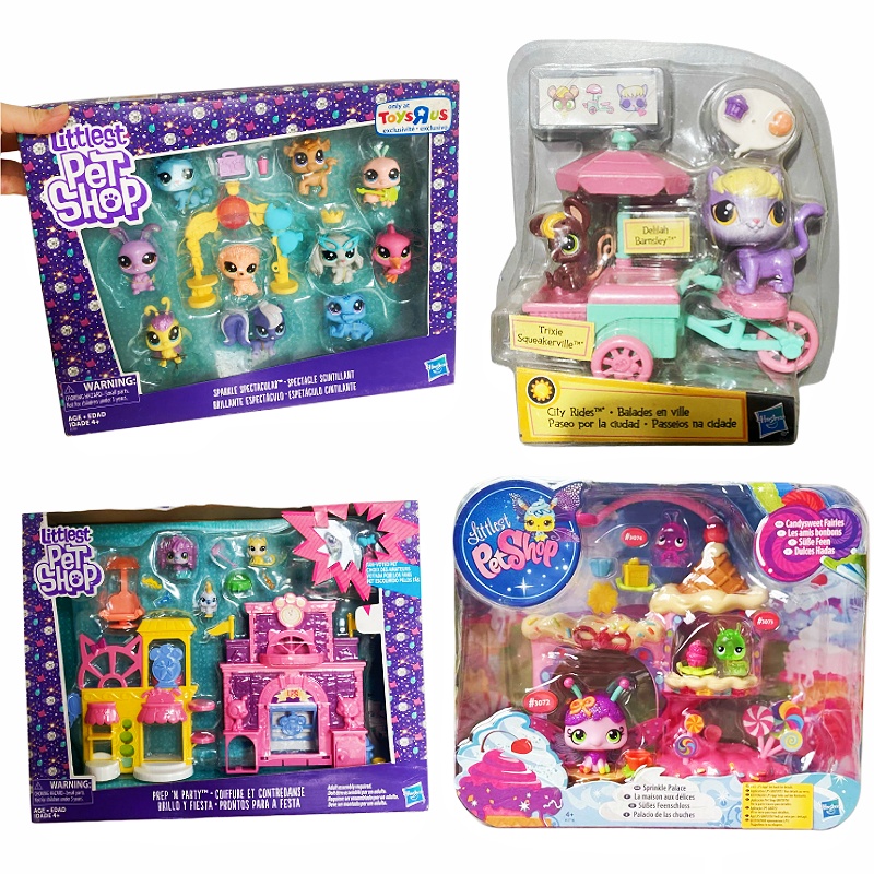 Vintage Collection Playset - ชุดของเล่นผสม LPS ปราสาทเทพนิยาย รถลิมูซีน รถเมือง รถไฟราง