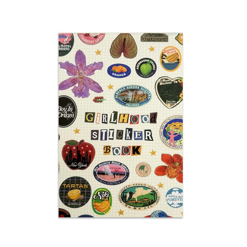 Vintage And Collectible Books - สมุดสติกเกอร์วินเทจสไตล์ย้อนยุคสำหรับสาวๆ แบบ DIY คอลเลคชั่นสติกเกอร์ตกแต่ง