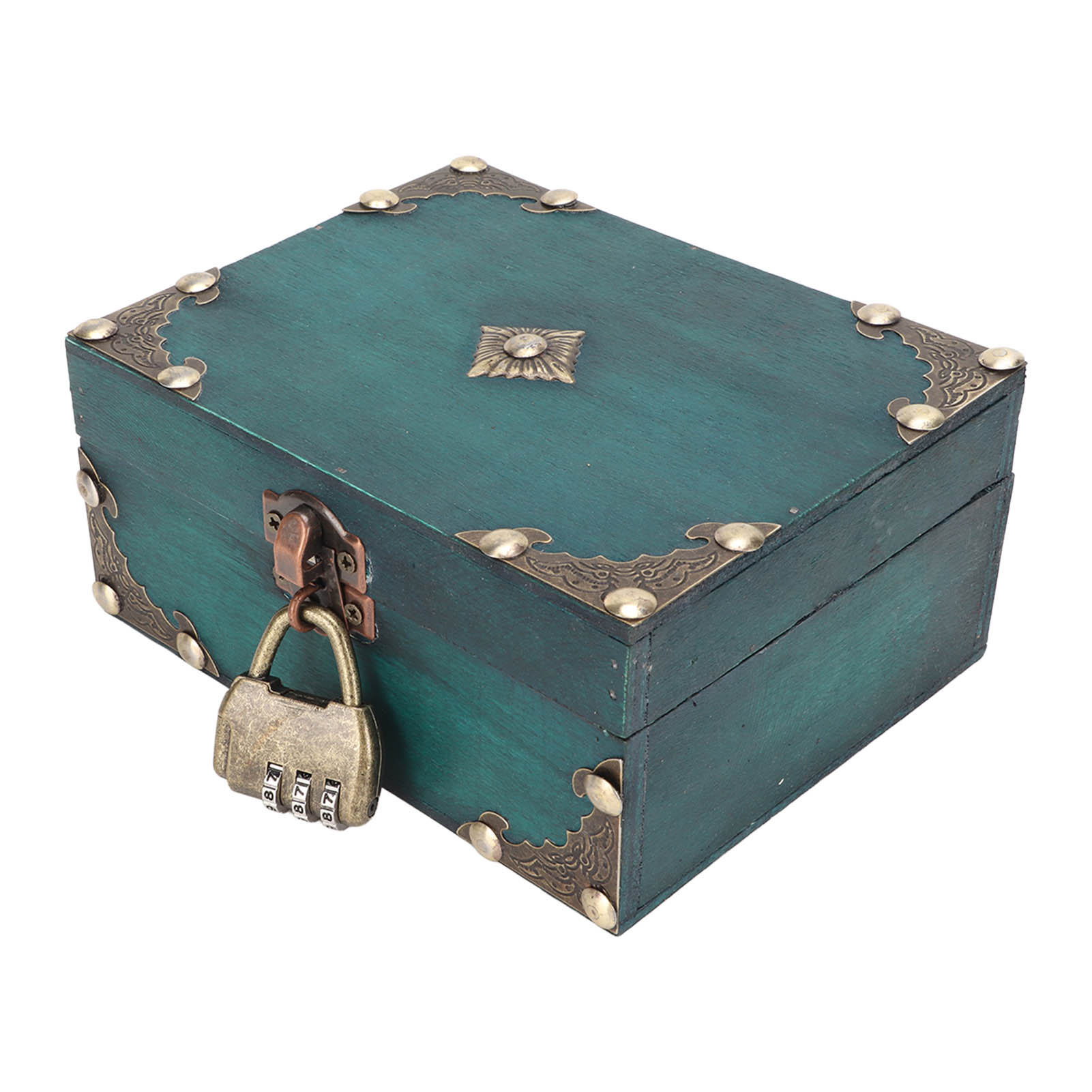 Vintage Collectible Items - กล่องเก็บเครื่องประดับไม้พร้อมกุญแจ กล่องสมบัติงานฝีมือวินเทจสุดหรูสำหรับเก็บเครื่องประดับและสะสมของมีค่า