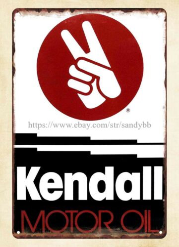 Vintage And Collectible Stores - ป้ายโลหะของ Kendall Motor Oil สำหรับตกแต่งบ้านสไตล์วินเทจและของสะสม