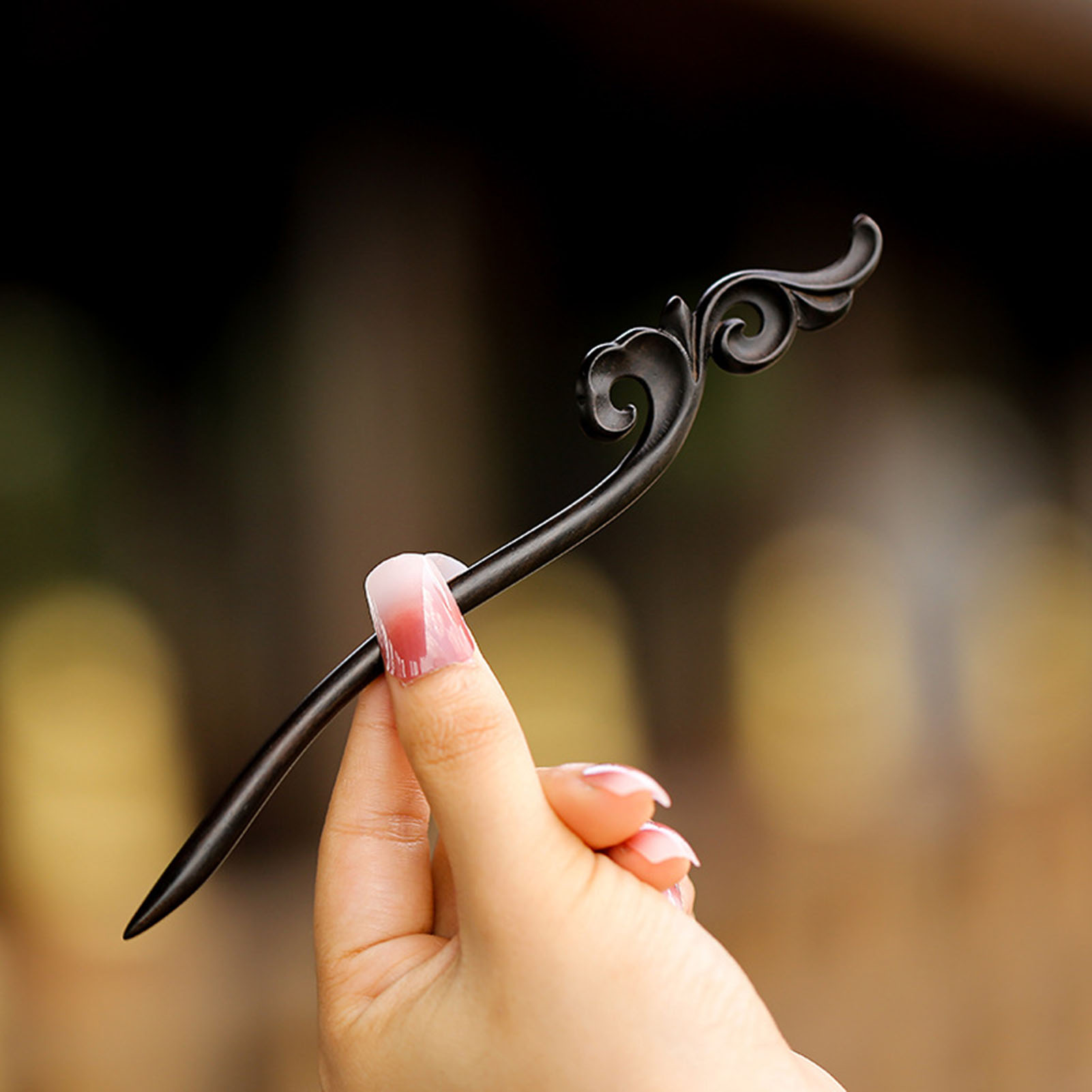 สไตล์จีนผม Minimalist ไม้จันทน - Vintage Collectible Item บทวิจารณ์และราคา