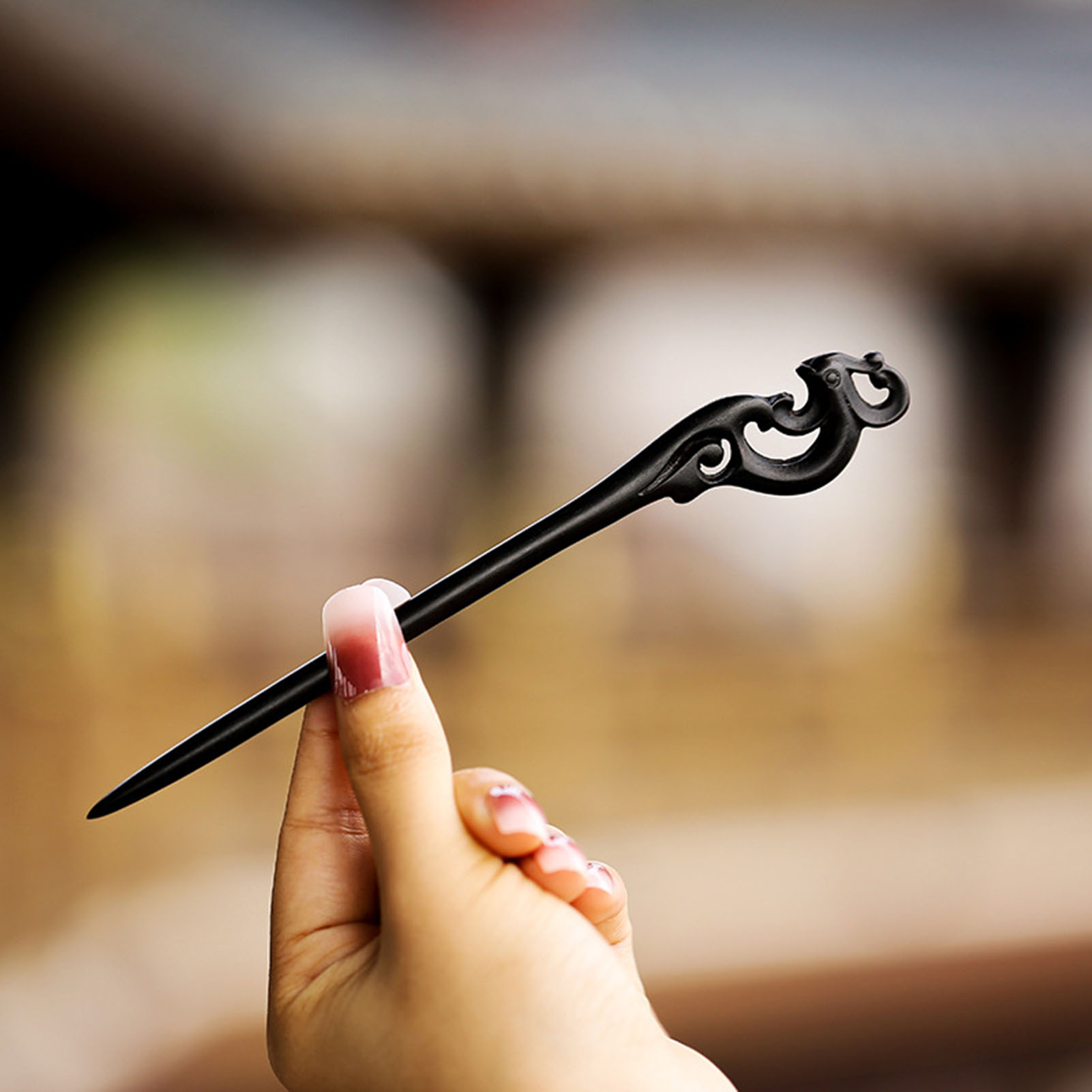 สไตล์จีนผม Minimalist ไม้จันทน - Vintage Collectible Item บทวิจารณ์และราคา
