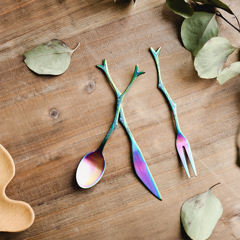 ชุดช้อนส้อมสแตนเลสทรงกิ่งไม้สไ - Vintage Collectible Spoons บทวิจารณ์และราคา