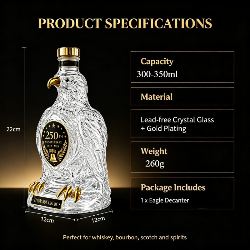 ขวดเหล้าคริสตัลรูปนกอินทรีสไตล - Vintage Collectible Bottles บทวิจารณ์และราคา