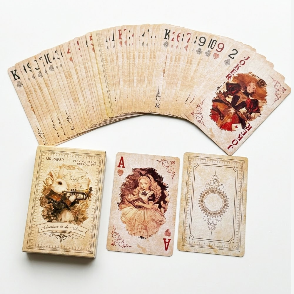 55 ชิ้น ไพ่อลิซในแดนมหัศจรรย์  - Vintage Collectible Playing Cards บทวิจารณ์และราคา