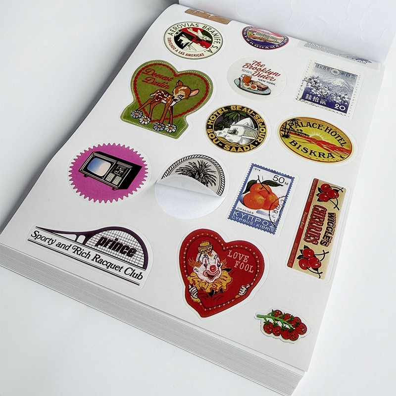 สมุดสติกเกอร์วินเทจสไตล์ย้อนยุ - Vintage And Collectible Books บทวิจารณ์และราคา