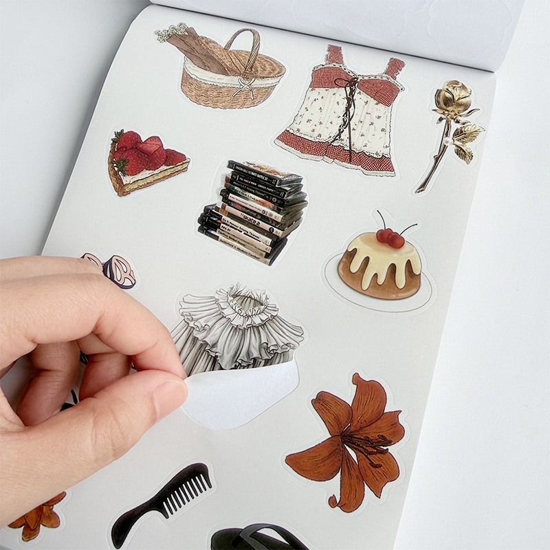 สมุดสติกเกอร์วินเทจสไตล์ย้อนยุ - Vintage And Collectible Books บทวิจารณ์และราคา