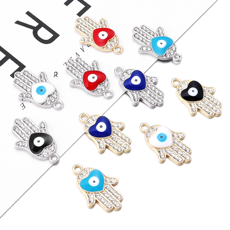 10 ชิ้น/ล็อต จี้รูปมือพร้อมตาค - Vintage Collectible Item บทวิจารณ์และราคา