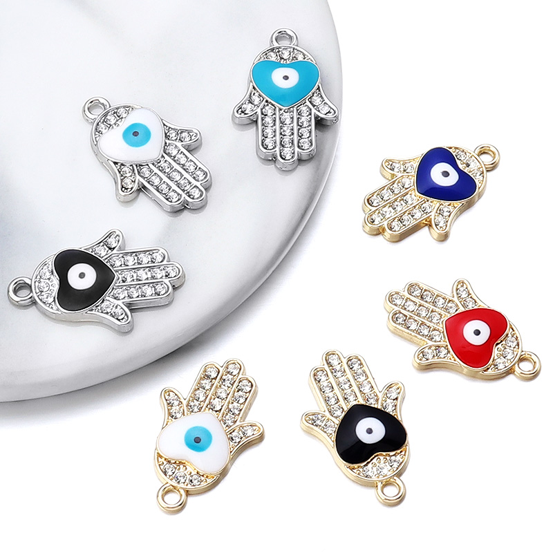 10 ชิ้น/ล็อต จี้รูปมือพร้อมตาค - Vintage Collectible Item บทวิจารณ์และราคา