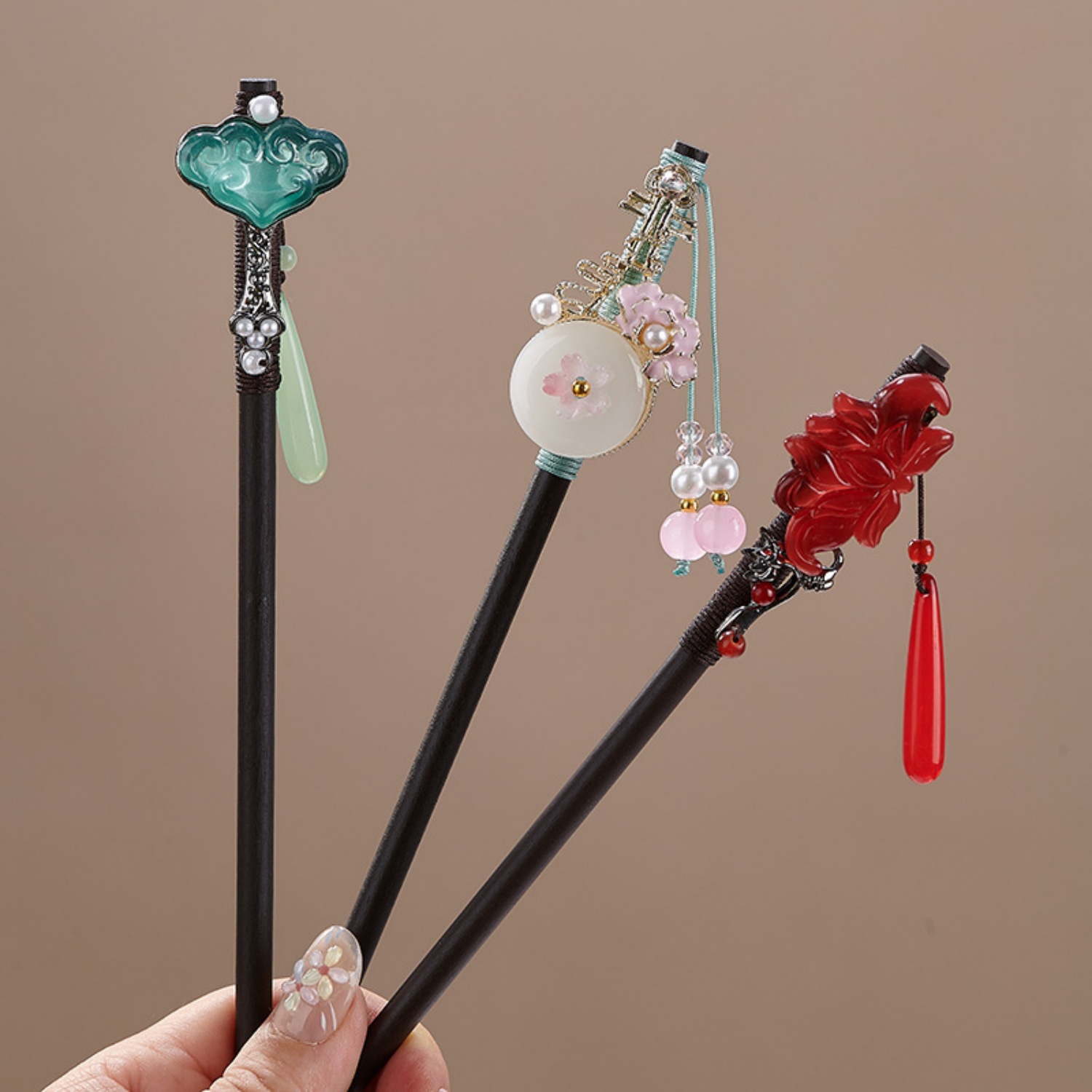 กิ๊บติดผมลายดอกไม้สไตล์วินเทจส - Vintage Jewelry Collection บทวิจารณ์และราคา