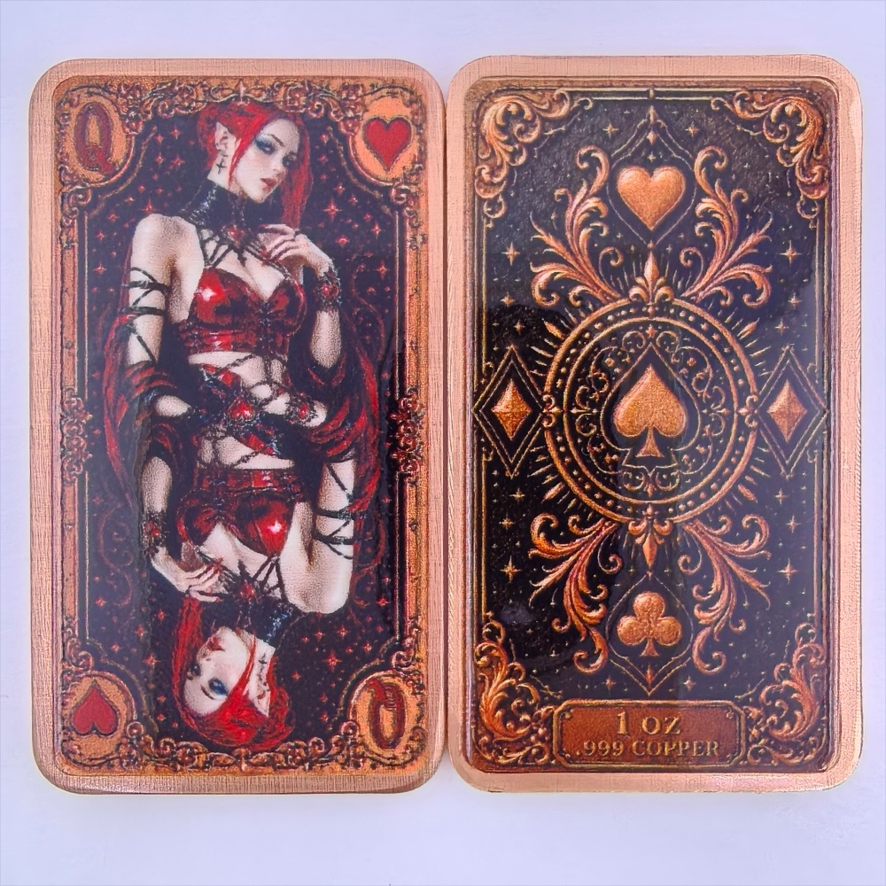 แท่งทองแดงบริสุทธิ์ 1 ออนซ์ .9 - Vintage Collectible Playing Cards บทวิจารณ์และราคา