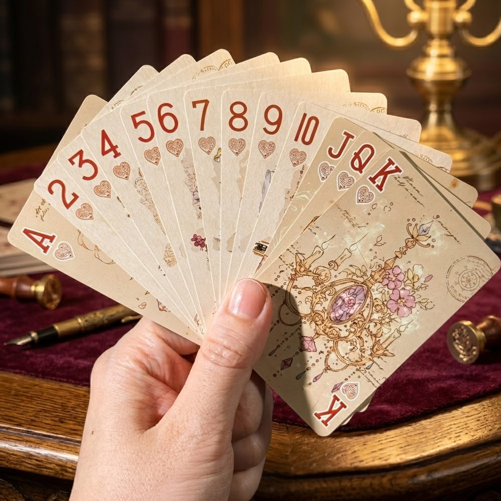 55 ชิ้น ไพ่ลายวินเทจสวยงาม (57 - Vintage Collectible Playing Cards บทวิจารณ์และราคา