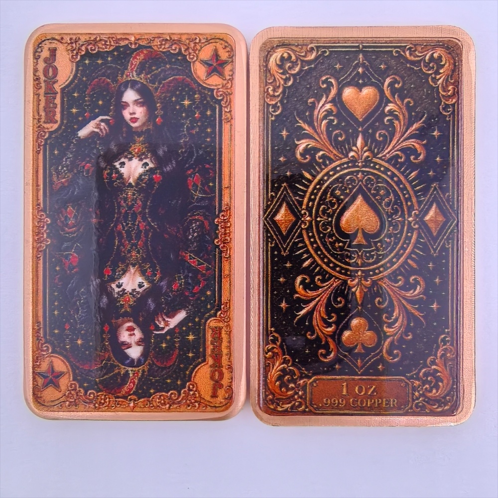 แท่งทองแดงบริสุทธิ์ 1 ออนซ์ .9 - Vintage Collectible Playing Cards บทวิจารณ์และราคา
