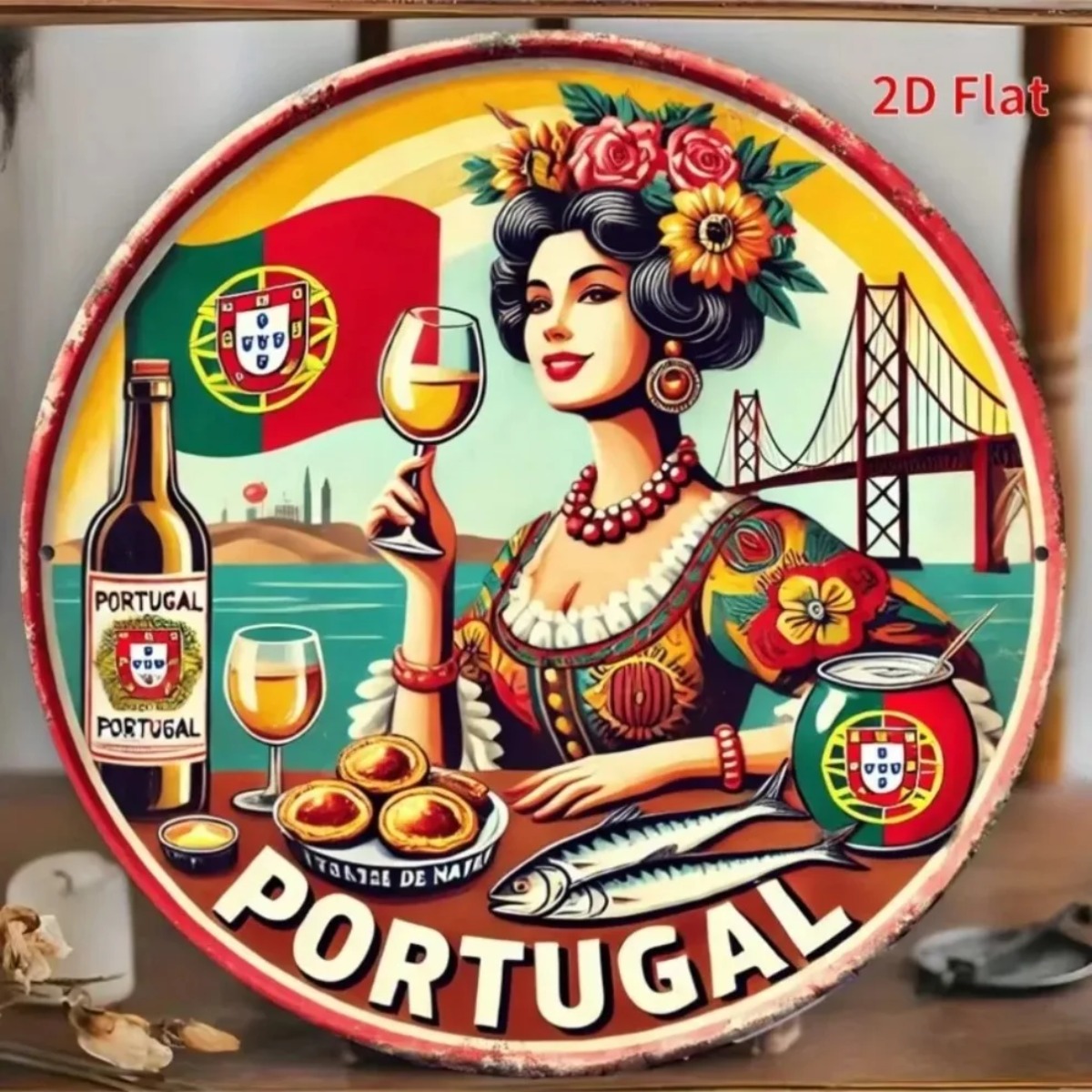ป้ายโลหะทรงกลมสไตล์วินเทจเรโทร - Vintage Collectible Tins บทวิจารณ์และราคา