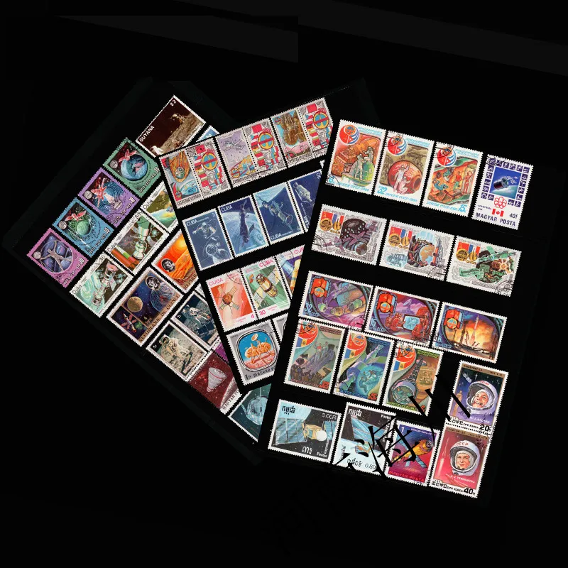 100 ที่แตกต่างกันด้านนอกแสตมป์ - Collectible Vintage Postage Stamps บทวิจารณ์และราคา