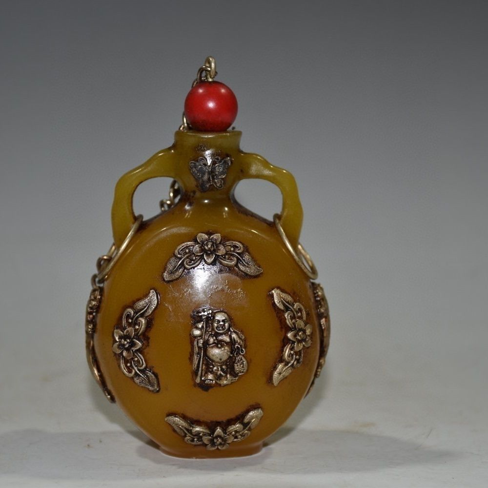 ขวดสูดดมอำพันแกะสลักแบบโบราณ ข - Vintage Collectible Bottles บทวิจารณ์และราคา
