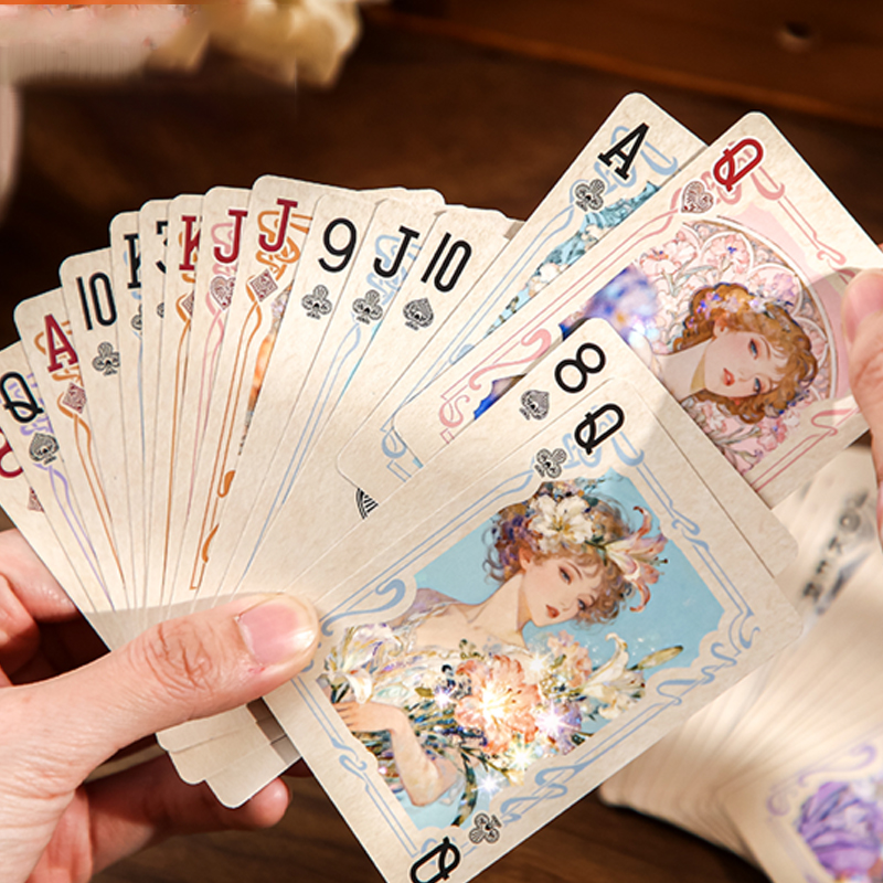 ไพ่เล่นลายดอกไม้เคลือบทอง 55 ใ - Vintage Collectible Playing Cards บทวิจารณ์และราคา