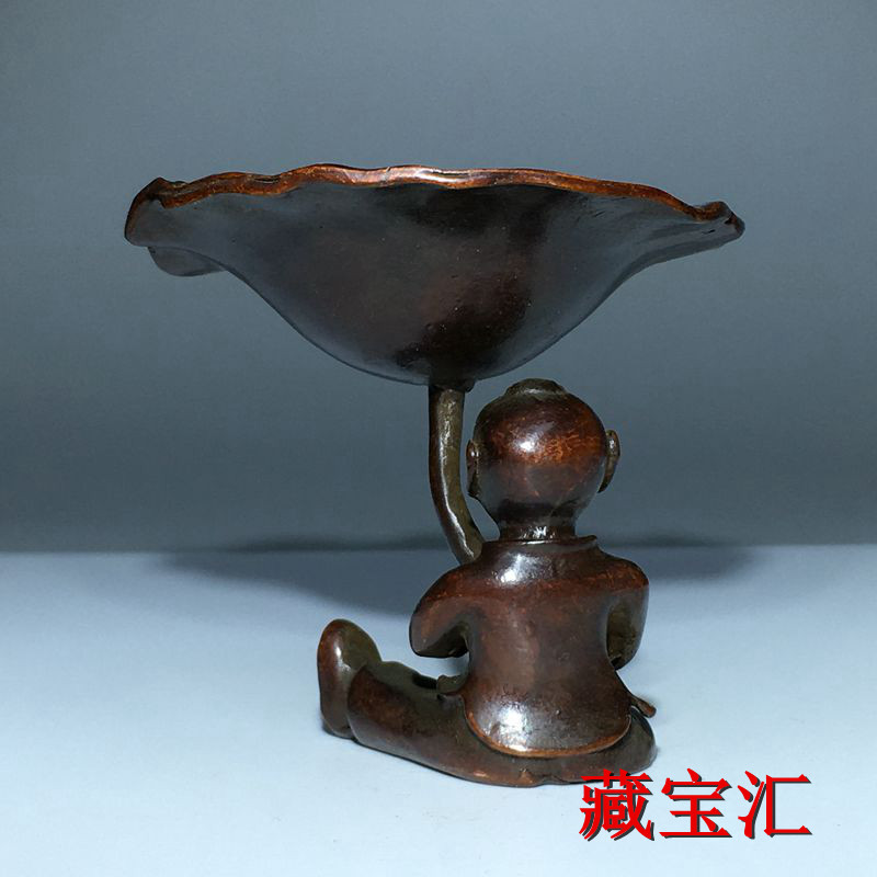รูปปั้นทองสัมฤทธิ์ใบบัวโบราณสไ - Vintage Collectible Items บทวิจารณ์และราคา