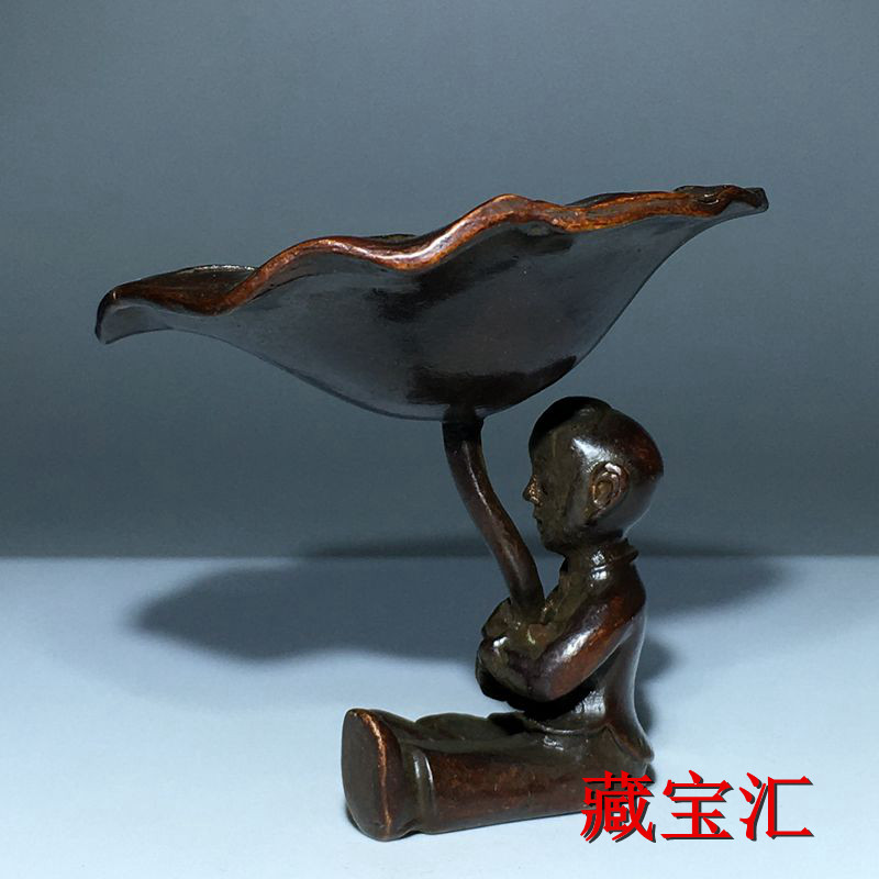 รูปปั้นทองสัมฤทธิ์ใบบัวโบราณสไ - Vintage Collectible Items บทวิจารณ์และราคา