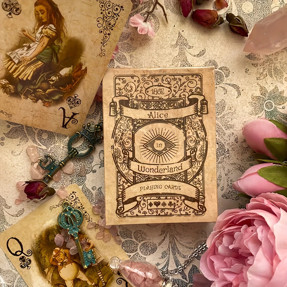 ไพ่โป๊กเกอร์วินเทจอลิซในแดนมหั - Vintage Collectible Playing Cards บทวิจารณ์และราคา