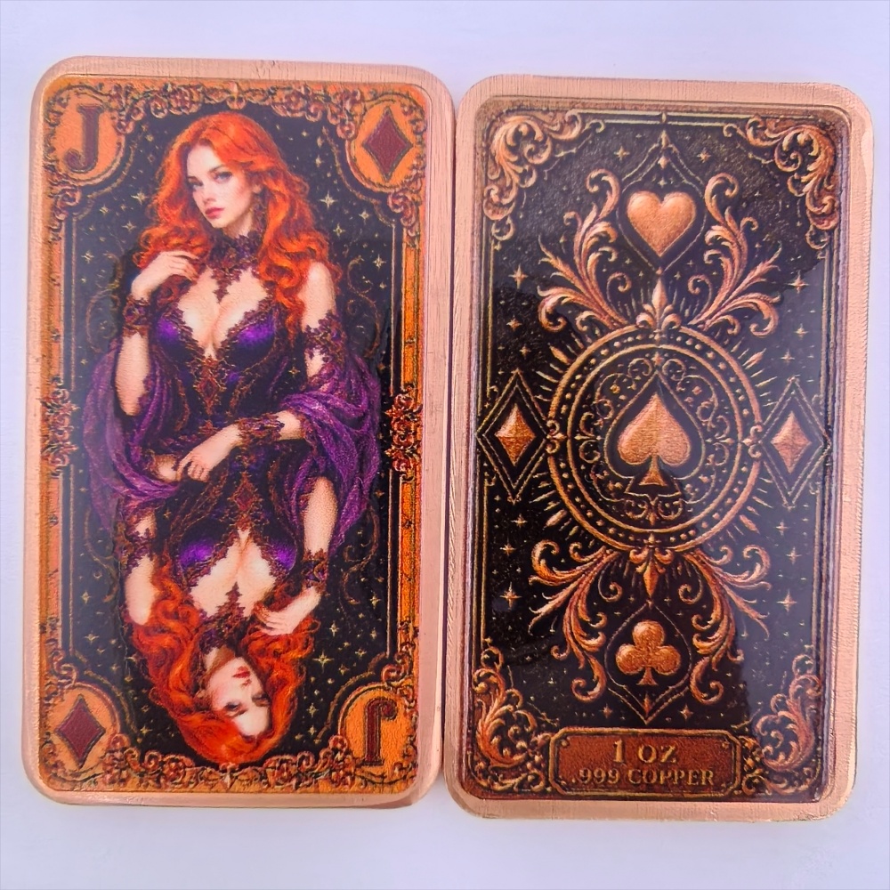 แท่งทองแดงบริสุทธิ์ 1 ออนซ์ .9 - Vintage Collectible Playing Cards บทวิจารณ์และราคา