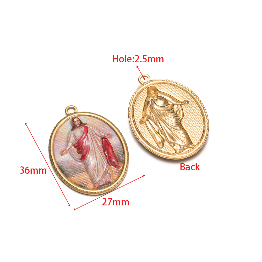 จี้รูปทรงวงรีสแตนเลส 4 ชิ้น สำ - Vintage Collectible Item บทวิจารณ์และราคา
